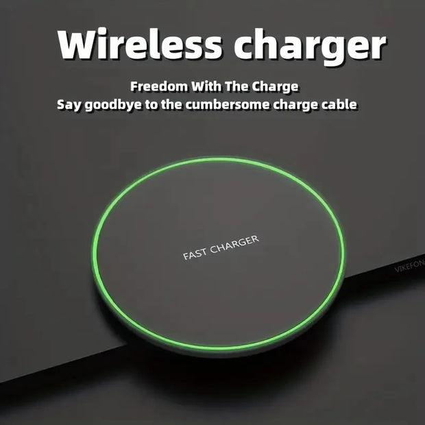 30W Wireless Charger For iPhone 15 14 13 12 X Pro Max Induction Fast Charging Pad Dock Station For Samsung S23 S22 Xiaomi Huawei