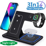 Ultra-Fast 3-in-1 Wireless Charging Station